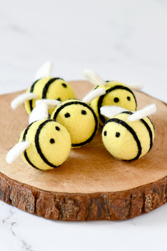 Wool Felt Handmade Bees
