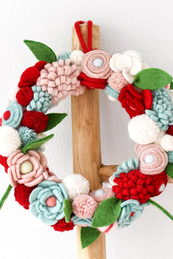 Felt Flower Wreath