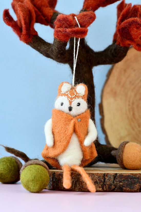 Christmas Fox Doll Ornament