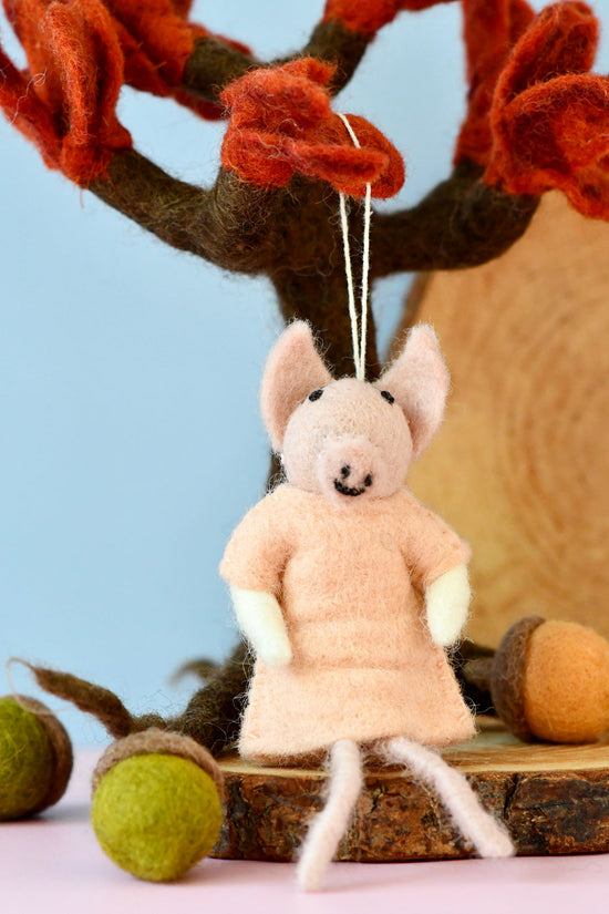 Christmas Pig Doll Ornament