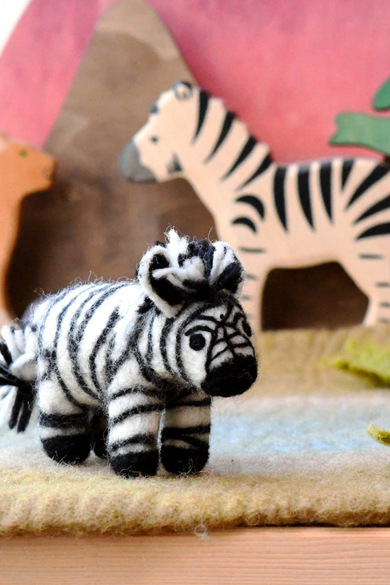 Felt Zebra Toy
